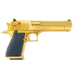 Desert Eagle Mark XIX Gold Titianium Handgun .44 Rem Mag 8rd Magazines(2) 6" Barrel Titanium Gold Finish - BLEMISHED Desert Eagle Mark XIX Gold Titianium Handgun .44 Rem Mag 8rd Magazines(2) 6" Barrel Titanium Gold Finish - BLEMISHED
